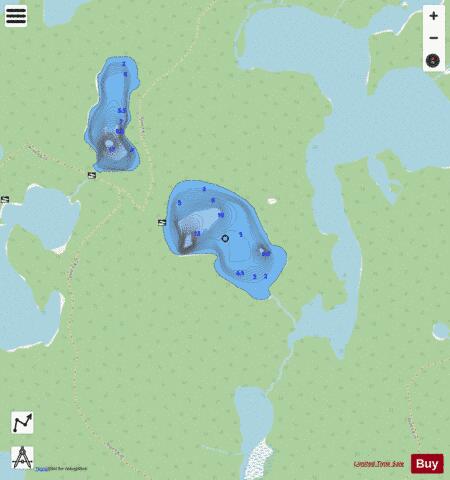 Lake 6-J-30 (White River) depth contour Map - i-Boating App - Streets