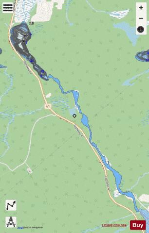 Mackauoy Lake depth contour Map - i-Boating App - Streets