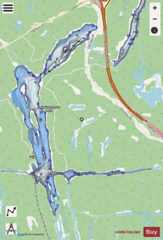 Rock Lake (Cox) depth contour Map - i-Boating App - Streets