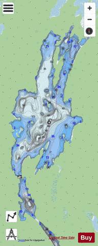 Frederick lake depth contour Map - i-Boating App - Streets