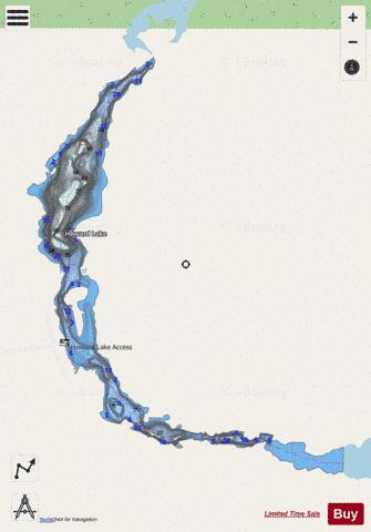 Howard Lake depth contour Map - i-Boating App - Streets