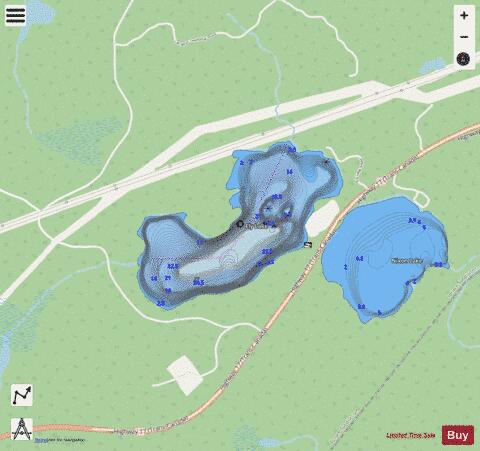 Ely Lake depth contour Map - i-Boating App - Streets