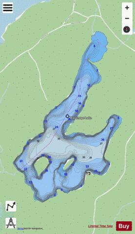 Wauchope Lake depth contour Map - i-Boating App - Streets