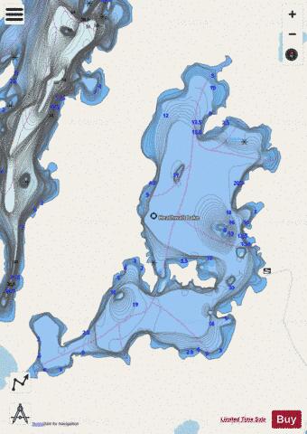 Heathwalt Lake depth contour Map - i-Boating App - Streets