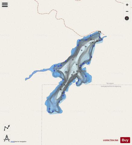 Panet Lake depth contour Map - i-Boating App - Streets