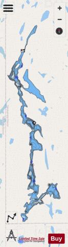 Lorrain Lake depth contour Map - i-Boating App - Streets