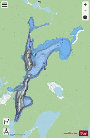 Macutagon Lake depth contour Map - i-Boating App - Streets