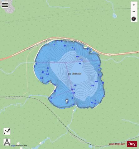 Rous Lake depth contour Map - i-Boating App - Streets