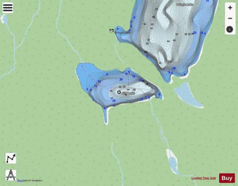 Cliff Lake depth contour Map - i-Boating App - Streets