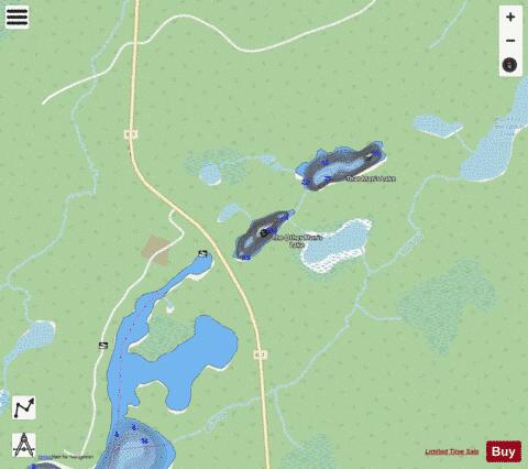 The Other Mans Lake depth contour Map - i-Boating App - Streets
