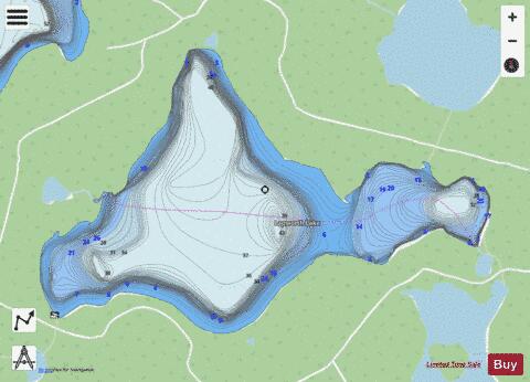 Lapworth Lake depth contour Map - i-Boating App - Streets