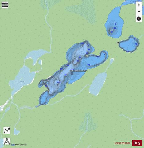 Little Chelsea Lake depth contour Map - i-Boating App - Streets