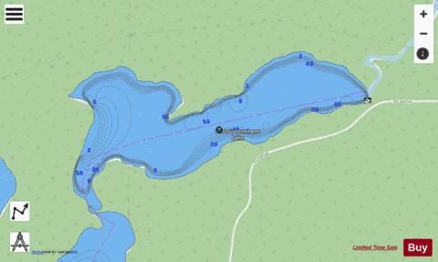 East Government Lake depth contour Map - i-Boating App - Streets
