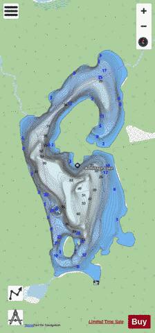 Armitage Lake depth contour Map - i-Boating App - Streets