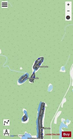 Redhead Lake depth contour Map - i-Boating App - Streets