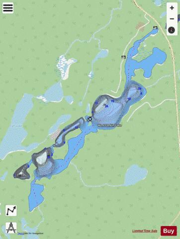 West Larkin Lake depth contour Map - i-Boating App - Streets