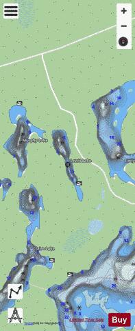 Lewis Lake depth contour Map - i-Boating App - Streets