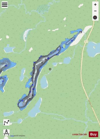 Lake 62 depth contour Map - i-Boating App - Streets