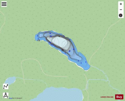 Fritz Lake 24 depth contour Map - i-Boating App - Streets