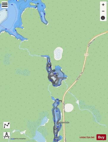 Loucks Lake depth contour Map - i-Boating App - Streets