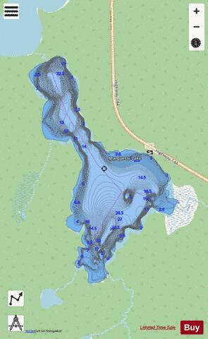 Marquette Lake depth contour Map - i-Boating App - Streets