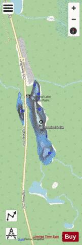Terminal Lake depth contour Map - i-Boating App - Streets