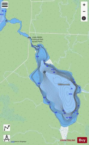 Williston Lake depth contour Map - i-Boating App - Streets