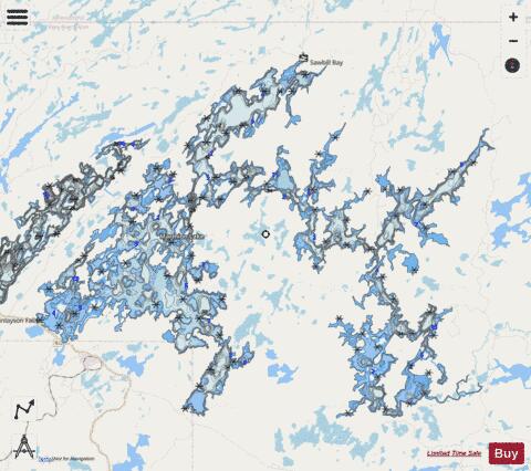 Marmion Lake depth contour Map - i-Boating App - Streets