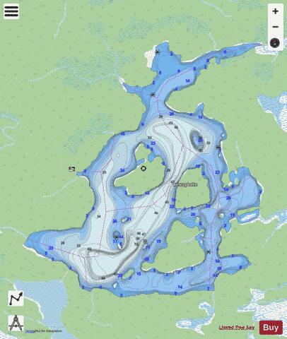 Bewag Lake depth contour Map - i-Boating App - Streets