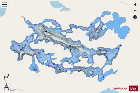 Gargoyle Lake depth contour Map - i-Boating App - Streets