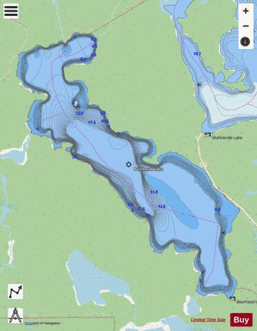 Bearhead Lake depth contour Map - i-Boating App - Streets