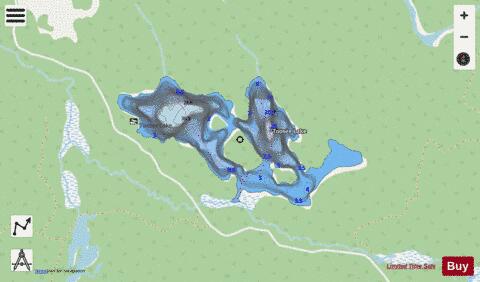 Toosee Lake depth contour Map - i-Boating App - Streets