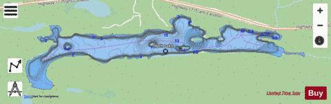 Moth Lake depth contour Map - i-Boating App - Streets
