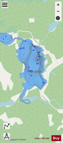 Belle Lake depth contour Map - i-Boating App - Streets
