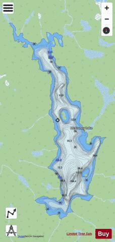 McCraney Lake depth contour Map - i-Boating App - Streets