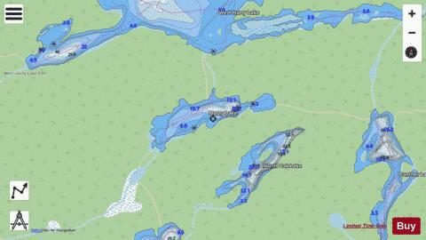 Mossy Lake depth contour Map - i-Boating App - Streets