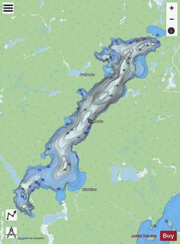 Rush Lake depth contour Map - i-Boating App - Streets