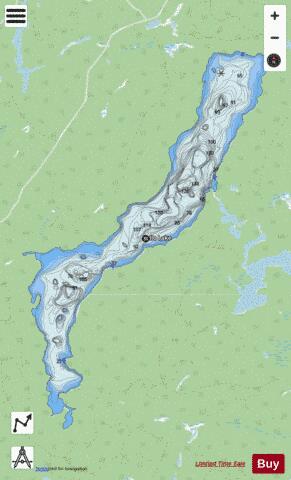 Rollo Lake depth contour Map - i-Boating App - Streets