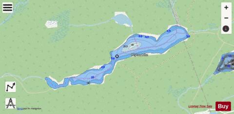 Peyton Lake depth contour Map - i-Boating App - Streets