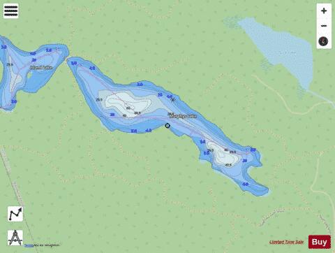 Murphys Lake depth contour Map - i-Boating App - Streets
