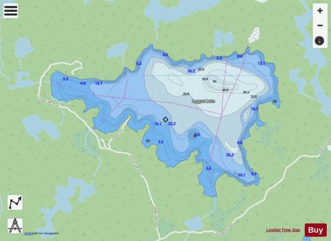 Leggat Lake depth contour Map - i-Boating App - Streets