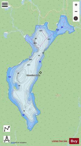 Mamainse Lake depth contour Map - i-Boating App - Streets