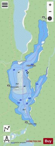 Point Lake depth contour Map - i-Boating App - Streets