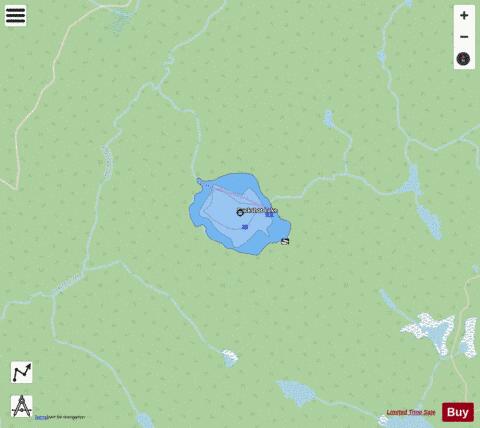 Buckshot Lake depth contour Map - i-Boating App - Streets
