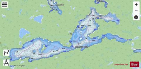 North Tea Lake depth contour Map - i-Boating App - Streets