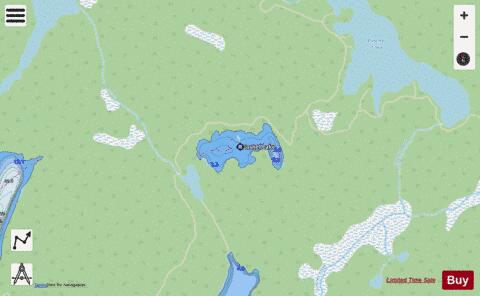 Cashel Lake depth contour Map - i-Boating App - Streets