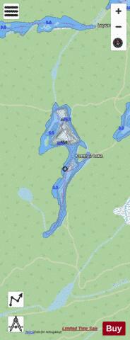 Panther Lake depth contour Map - i-Boating App - Streets