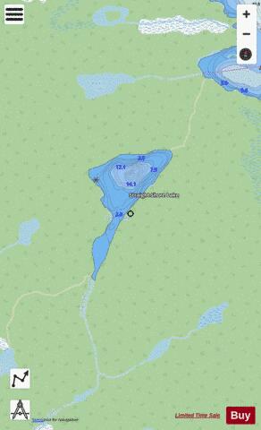 Straight Shore Lake depth contour Map - i-Boating App - Streets