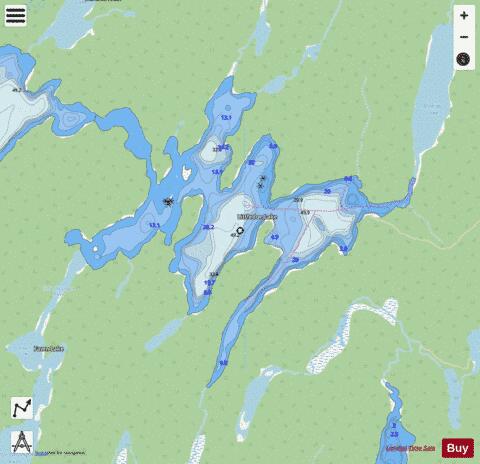 Littledoe Lake depth contour Map - i-Boating App - Streets