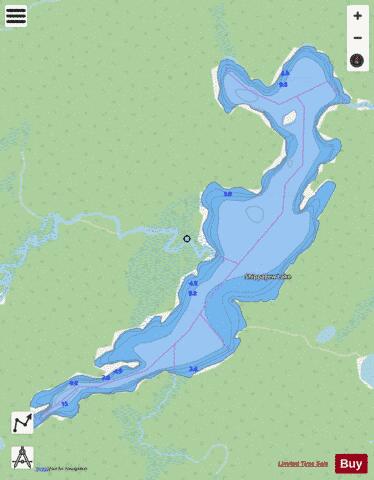 Shippagew Lake depth contour Map - i-Boating App - Streets
